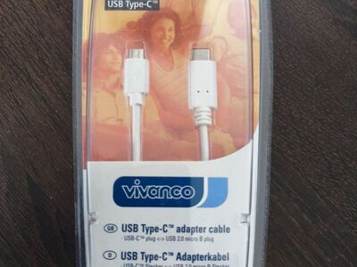 Uus Vivanco USB Type-C - Micro-USB kaabel 1.0m