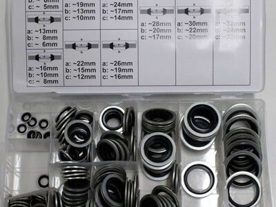 Seibide komplekt kumm/metall 150 osa
