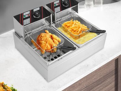 ÕLIFRITÜÜR 12L (2*6L) 5000W (2*2500W), uus!