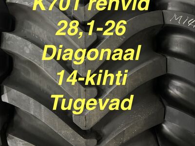 K701 rehvid: 28,1x 26 Daigonaal 14-kihti Tugevad
