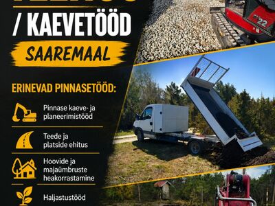 Ekskavaatoriteenus / kaevetööd Saaremaal