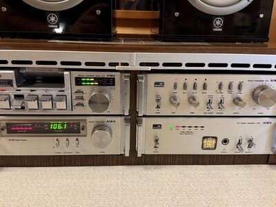 Aiwa komplekt kõlaritega L22, R22, C22, P22
