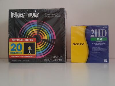 Nashua ja Sony 2HD disketid