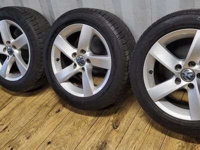 VW originaalveljed 5×112 R16 koos suverehvidega