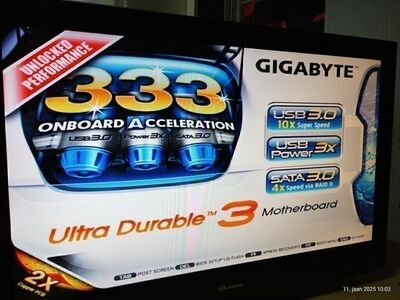 USED 1PC GIGABYTE GA-EX58-UD5 X58, POWER-850W, i7