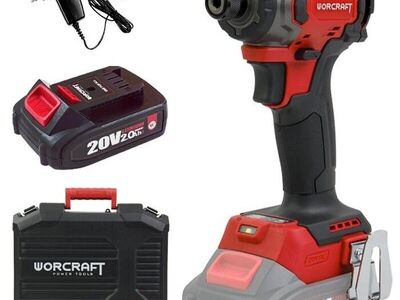 Akulöökkruvikeeraja 1/4'' HEX 20V LI-ION. WORCRAFT