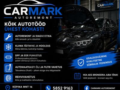 AUTOREMONT/HOOLDUS/REHVIVAHETUS/KLIIMA/DIAGNOSTIKA