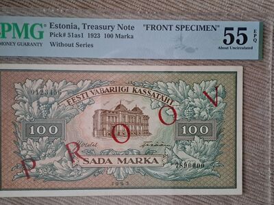 EW 100 Marka 1923, proov PMG 55