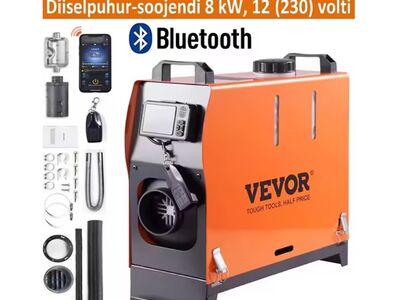Diiselpuhur-soojendi​ VEVOR 8kW, 12V, Bluetooth