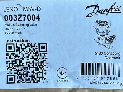 LIINISEADE MSV-D32 DN32, KVS 18