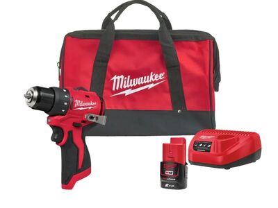 MILWAUKEE M12 BLDDRC-201 akutrelli komplekt