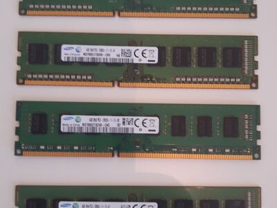 MÄLUD LAUAARVUTILE DDR 3 4GB 4tk