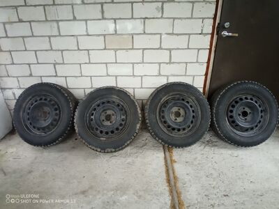 4tk 185/65r15 naastrehvid koos 4x100 velgedega