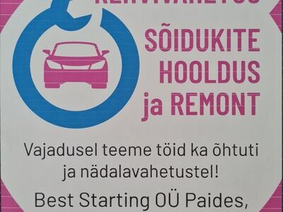 AUTOREMONT & REHVIVAHETUS PAIDE LINNAS