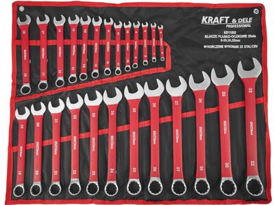 Silmusvõtmete komplekt KRAFT&DELE 6–32mm (25 osa)