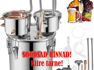 SOODNE DESTILLAATORI komplekt 12, 20, 30, 50L