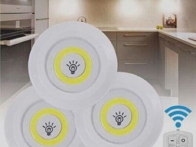 3 led valgustit puldiga