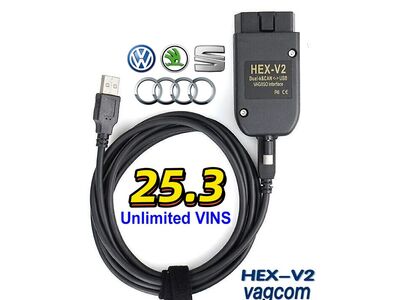 VCDS HEX-V2 25.3.0 piiramatu VIN arvuga ENG