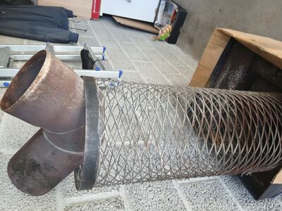 Sauna ahju toru põlv 130mm 90kraadi