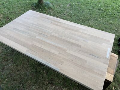 Tammest söögilaud 1x1,8m k 76cm