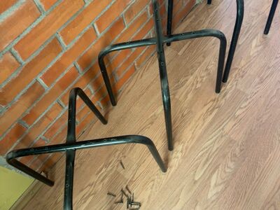 Retro metallist tabureti jalad – 3 tk