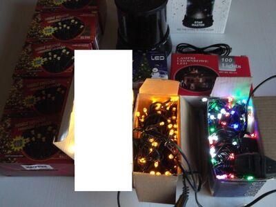LED jõulutuled, 100 lampi + diskolamp