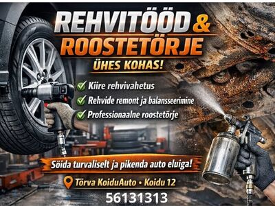 ROOSTETÕRJE, REHVITÖÖD SÕIDUAUTODELE