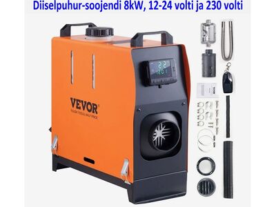 Diiselpuhur-soojendi​ VEVOR 8kW, 12-24 (230) volti