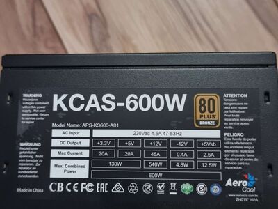 Aerocool KCAS 600W