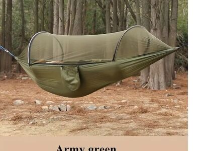 Hammock 260x140cm, kamuflaaž, militaarroheline