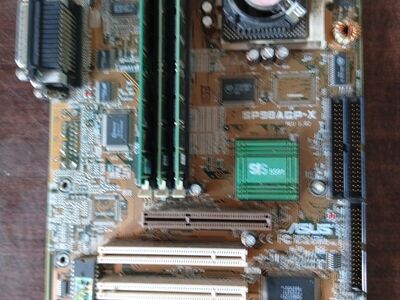 RETRO.   EMAPLAAT.  ASUS SP98AGP-X