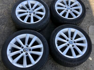 VW originaal valuveljed 17" koos rehvidega