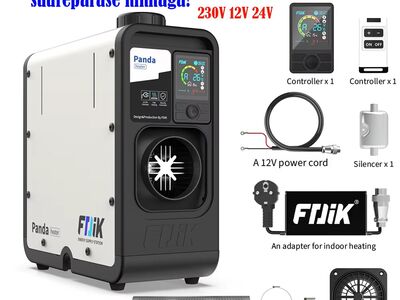 8kW 12-24V 230V DIISELPUHUR Bluetooth, SUPERHIND!