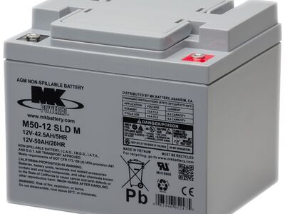 UUED kvaliteetsed AGM akud MK Powered 12V 50Ah
