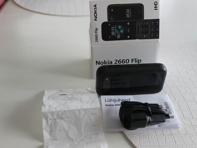 Nokia 2660, klapiga, 2 SIM, nuputelefon.