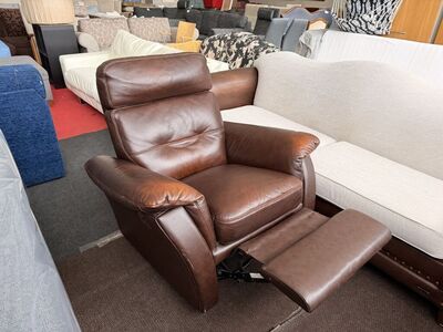 Nahast kiikuv keerlev relax tugitool