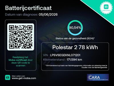 Polestar 2 160 kW 78kWh Single Motor Long Range
