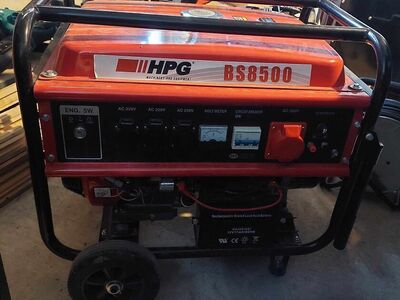 Elektrigeneraator HPG BS8500, 7000W, AVR, bensiin