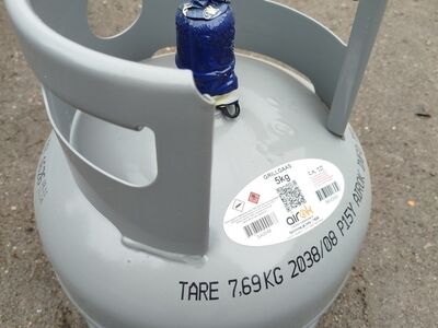 Kiirühendusega 5kg gaasiballoon, täis