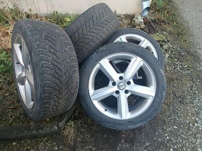 20" 5x130 Audi Q7 originaalveljed rehvidega