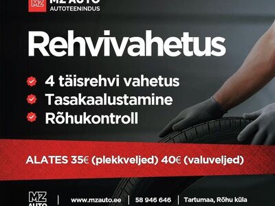 Rehvivahetus ja hooldustööd Tartu lähistel