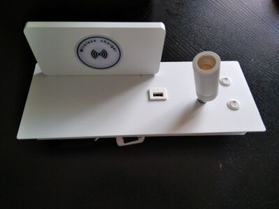 Riiuliga valgusti, USB+ Wireless, uus