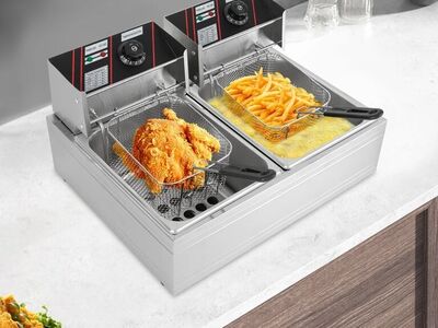ФРИТЮРНИЦА 12Л (2*6Л) 5000ВТ (2*2500ВТ), новая