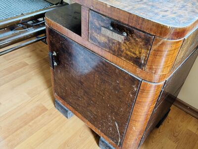 Vintage Art Deco öökapp / väike kapp – 1930.–1940.