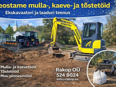 KAEVETÖÖD JA MASINATE RENT