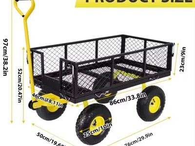 Aiakäru / transpordikäru 400kg / 300kg