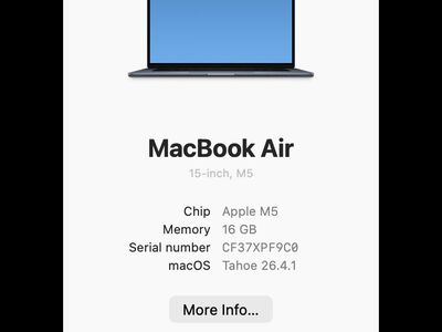 MacBook Air 15" M5 100%, aku 9 tsüklit