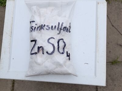 Tsinksulfaat, vasksulfaat