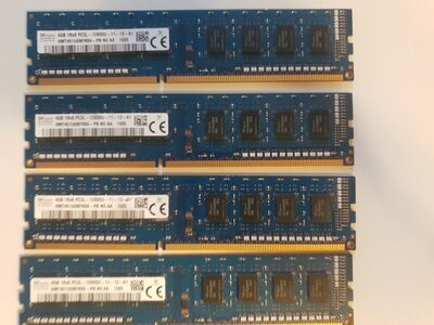 4×4GB RAM