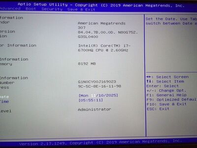 Emaplaat ASUS G752VT Intel Core i7 6700HQ